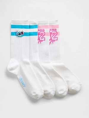 Lilo & Stitch Adult Crew Socks (2-Pack)