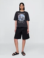 Heavyweight Cropped Nirvana Graphic T-Shirt