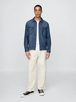 Embroidered Denim Shirt
