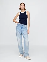 Modern Rib Halter Tank Top