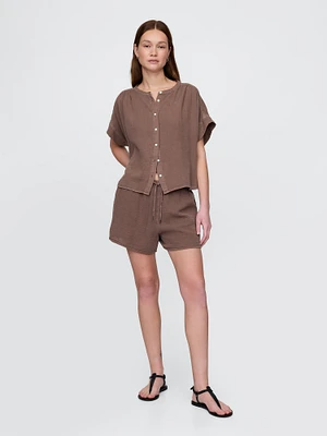 Cotton Gauze Easy Shorts