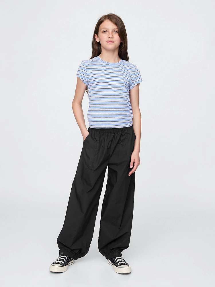 Kids Poplin Baggy Joggers