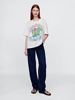 Heavyweight Cropped Nirvana Graphic T-Shirt