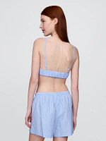 Poplin Triangle Bralette