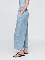 365 High Rise UltraSoft Denim Pleated Ankle Trousers