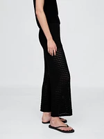 100% Cotton Crochet Ankle Pants