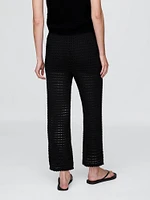 100% Cotton Crochet Ankle Pants