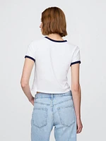 Cropped Graphic T-Shirt