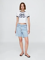 Cropped Graphic T-Shirt