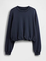 Heavyweight French Terry Bubble-Hem Sweatshirt
