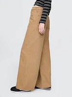 Mid Rise Cargo Baggy Jeans