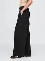 Mid Rise UltraSoft Pleated Easy Baggy Jeans