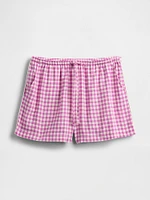 Linen-Blend PJ Shorts
