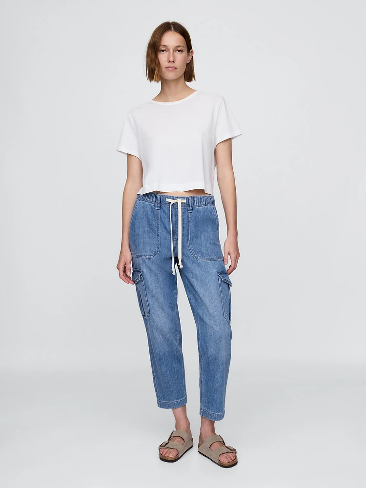 Denim Easy Cargo Joggers