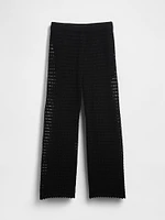 100% Cotton Crochet Ankle Pants