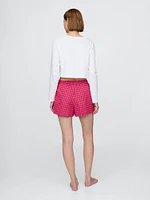 Flannel PJ Boxer Shorts