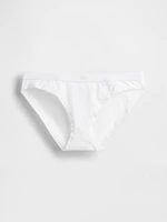 Organic Stretch Cotton Logo Bikini