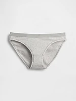 Organic Stretch Cotton Logo Bikini