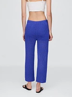 100% Cotton Crochet Ankle Pants