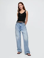 Crochet Cropped Sweater Tank Top