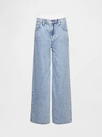 Mid Rise UltraSoft Boxer Baggy Jeans