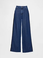 Mid Rise Cargo Baggy Jeans