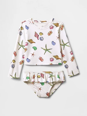 Baby & Toddler Rash Guard Swim Two-Piece