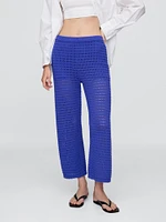 100% Cotton Crochet Ankle Pants