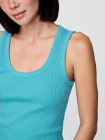 Rib Scoop Tank Top