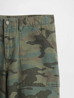 Mid Rise Twill Barrel Pants