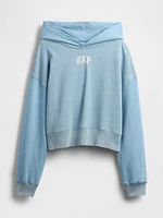 French Terry Americana Cropped Hoodie