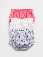 Baby First Favorites Organic Cotton Ruffle Shorts (3-Pack
