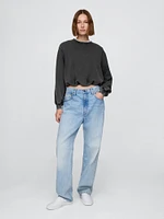 Heavyweight French Terry Bubble-Hem Sweatshirt