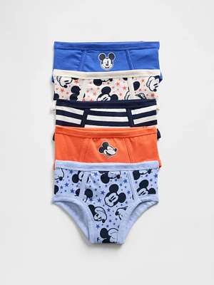 Gap × Disney Toddler Organic Stretch Cotton Briefs (5-Pack)