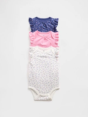 Baby First Favorites Organic Cotton Bodysuit (3-Pack