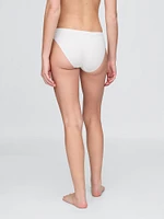 Organic Stretch Cotton Logo Bikini