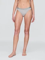 Organic Stretch Cotton Logo Bikini