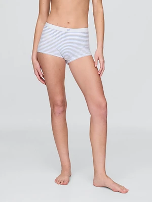 Organic Stretch Cotton High Rise Shorty