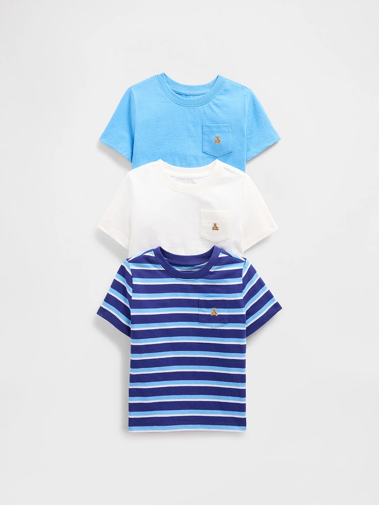 Baby & Toddler Mix Match Pocket T-Shirt (3-Pack
