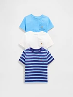 Baby & Toddler Mix Match Pocket T-Shirt (3-Pack