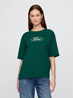 Heavyweight Cropped Ford Graphic T-Shirt