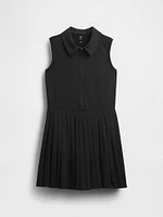 Kids Pleated Active Polo Dress