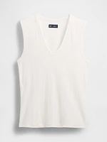 Sheer Modern Rib Tank Top