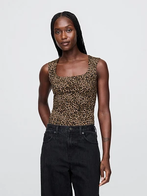 CloseKnit Jersey Square-Neck Top