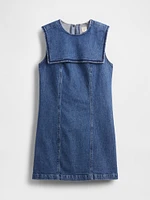 Gap × DÔEN Denim Sailor Mini Dress