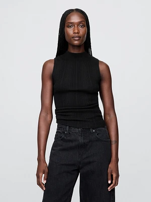 Mockneck Rib Tank Top