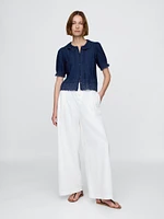 Gap × DÔEN Eyelet Shirt