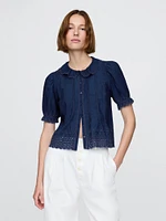 Gap × DÔEN Eyelet Shirt