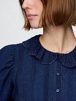 Gap × DÔEN Eyelet Shirt