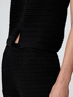 100% Cotton Crochet Ankle Pants